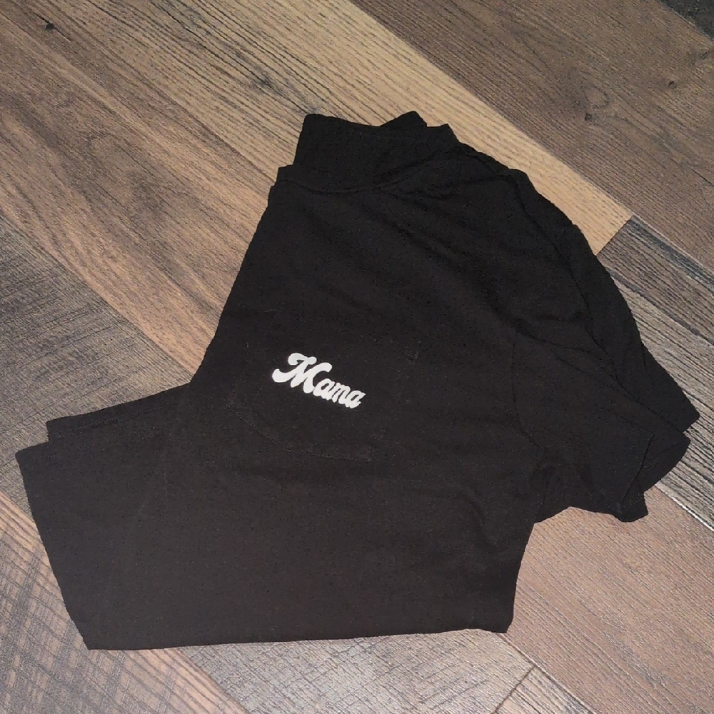 Stylish Black 'Mama' T-Shirt